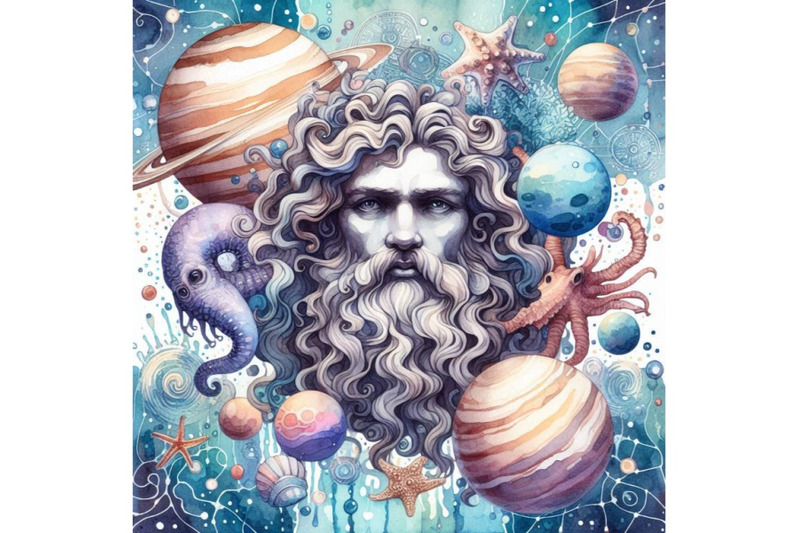 neptune-neptune-watercolor-background