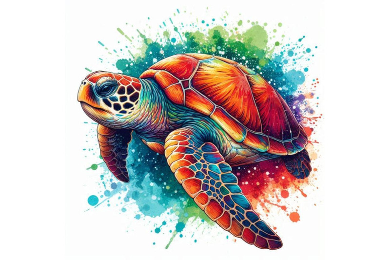 sea-turtle-t-shirt-graphics-sea-turtle-illustration-with-sp