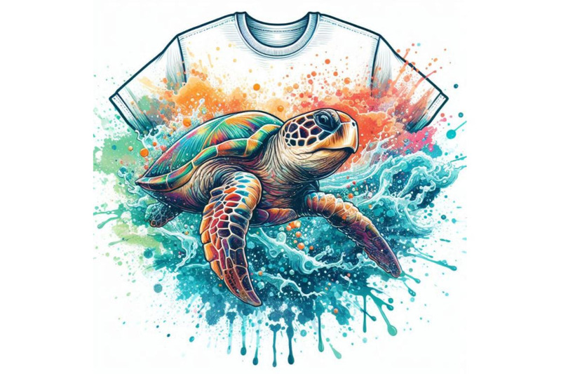 sea-turtle-t-shirt-graphics-sea-turtle-illustration-with-sp