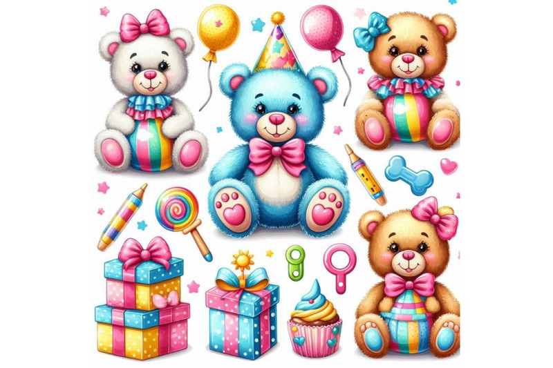 teddy-bear-toy-background-for-kid-birthday