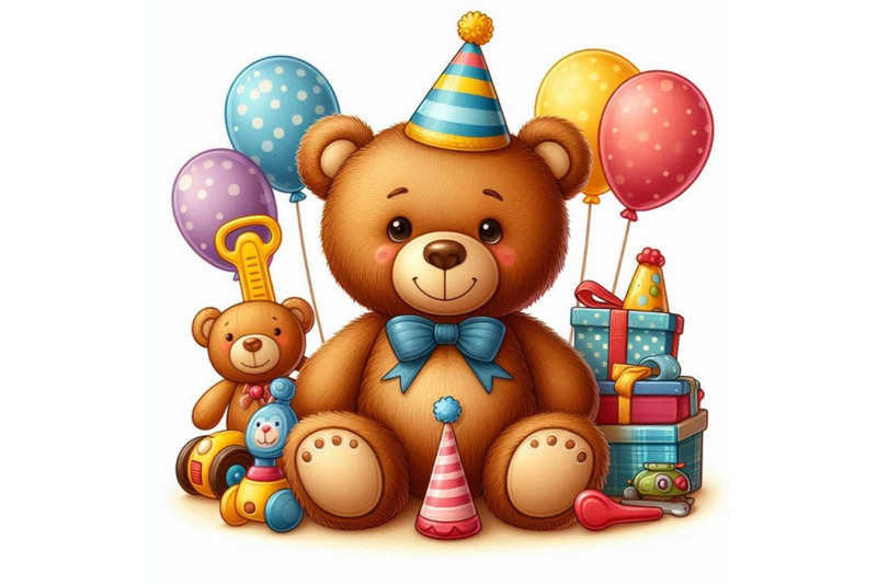 teddy-bear-toy-background-for-kid-birthday