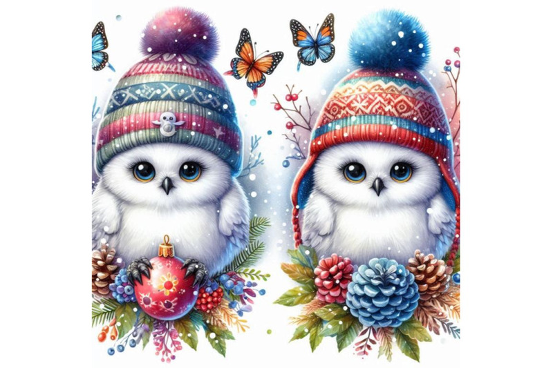 t-shirt-graphicscute-snowy-owl-illustration-watercolor