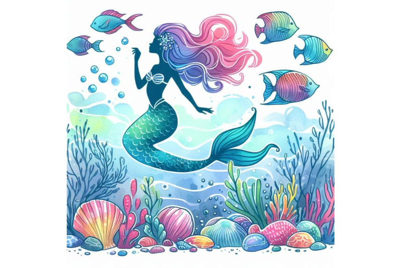 underwater-world-mermaid-watercolor-illustration-for-c