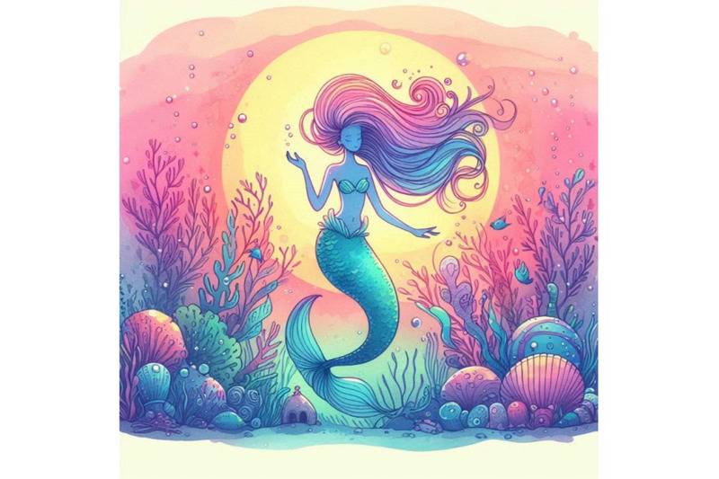 underwater-world-mermaid-watercolor-illustration-for-c