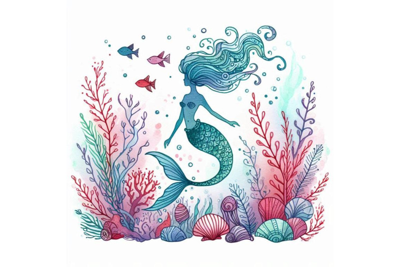 underwater-world-mermaid-watercolor-illustration-for-c