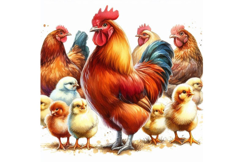 poultry-farming-chicken-breeds-series-domestic-farm-bird