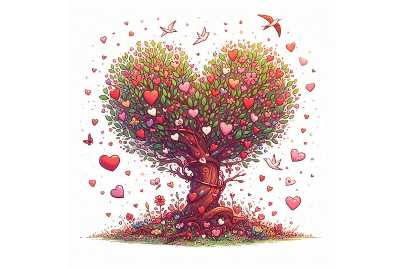 valentines-day-card-valentines-love-tree