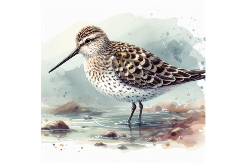 sandpiper-water-bird-watercolor-illustration