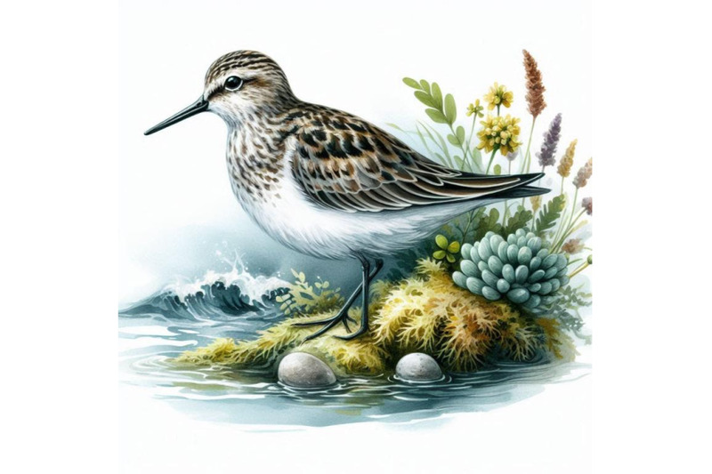 sandpiper-water-bird-watercolor-illustration