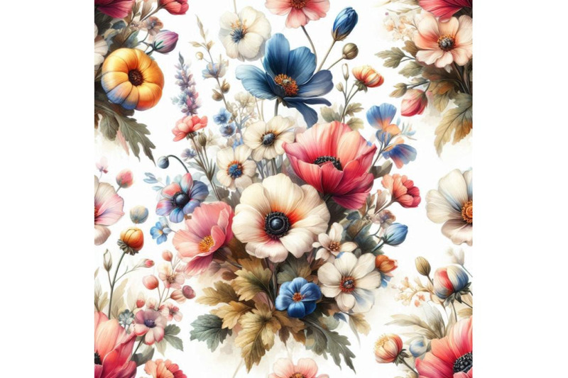 watercolor-flowers-pattern