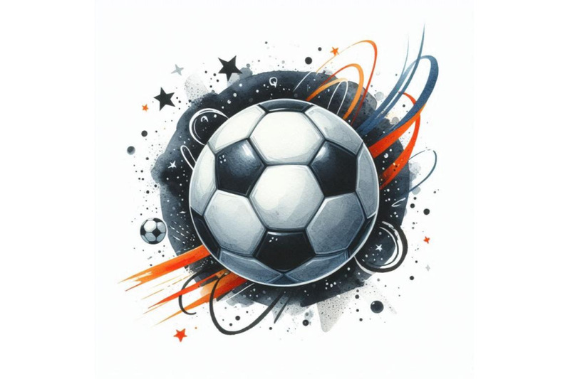 soccer-ball-football-watercolor-hand-drawn-illustration