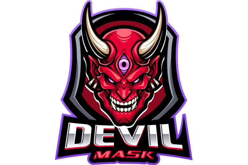 devil-mask-esport-mascot-logo-design