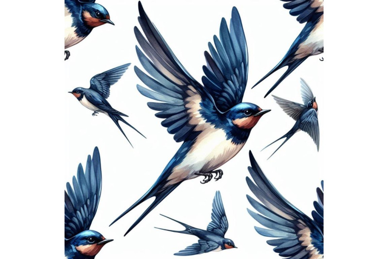 swallow-swallow-seamless-pattern-watercolor