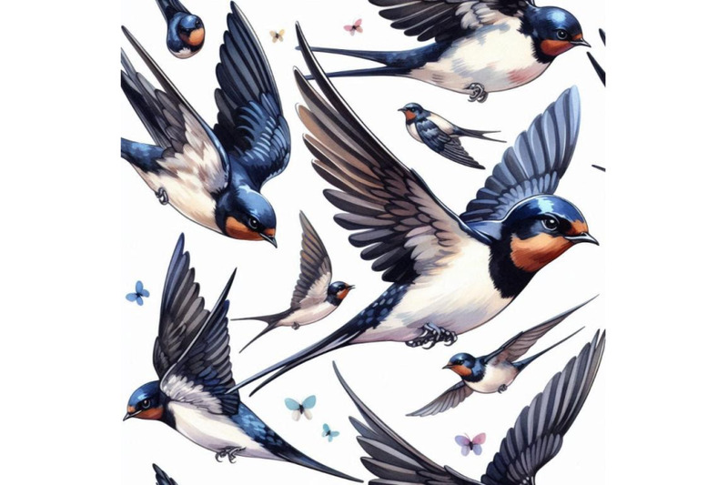 swallow-swallow-seamless-pattern-watercolor