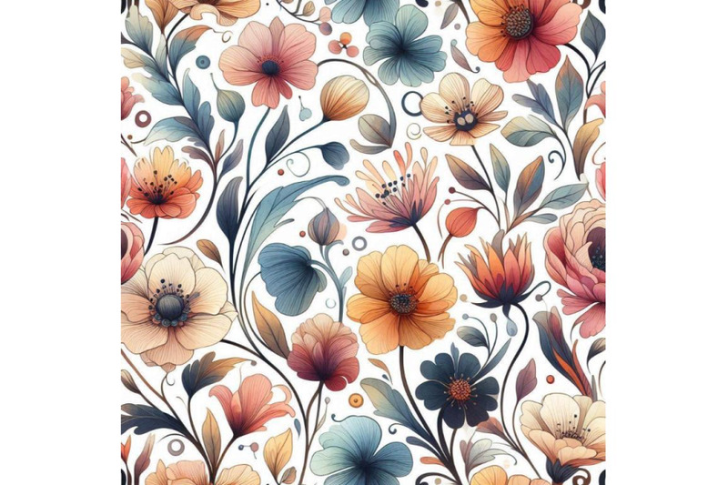 watercolor-flowers-seamless-pattern