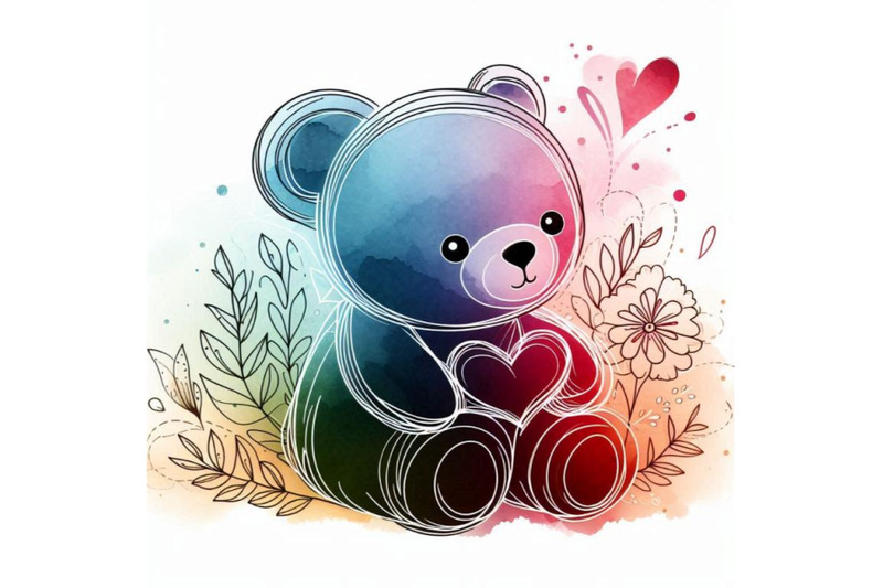 cute-teddy-bear-background-for-greeting-card