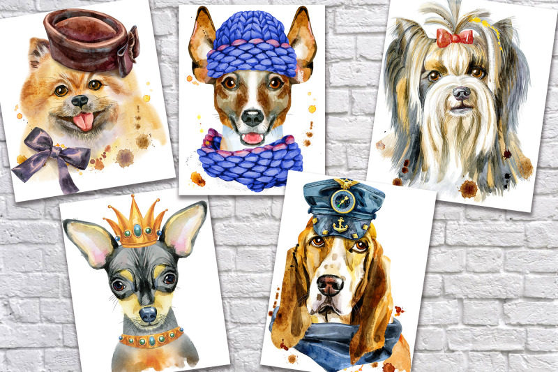 10-watercolor-dog-portraits-set-2