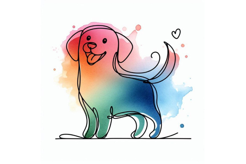 funny-dog-cute-puppy-watercolor-hand-drawn-illustration