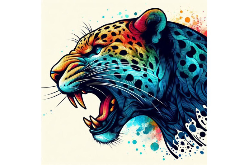 leopard-growls-t-shirt-graphics-leopard-illustration