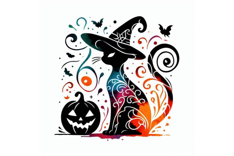 halloween-cat-witch-watercolor-illustration-backgr