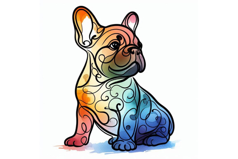 watercolor-puppy-dog-illustration-french-bulldog-b