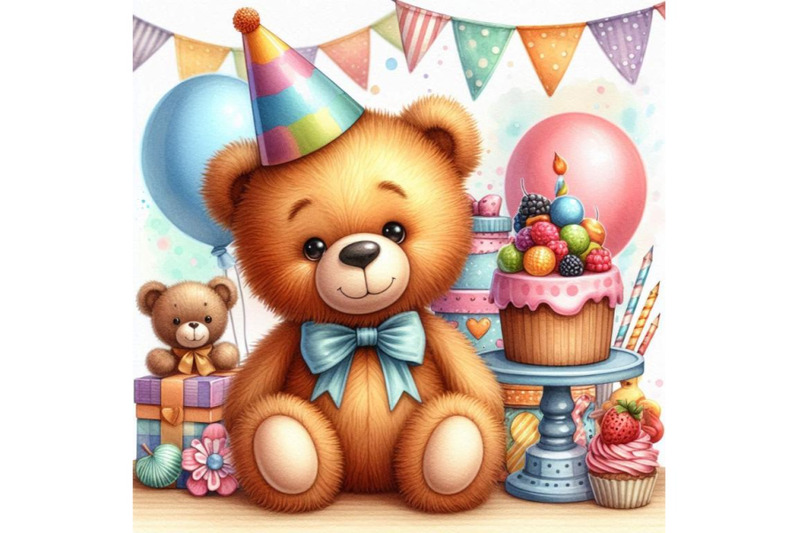 teddy-bear-toy-background-for-kid-birthday