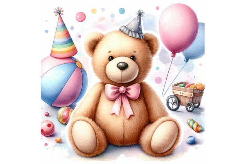 teddy-bear-toy-background-for-kid-birthday