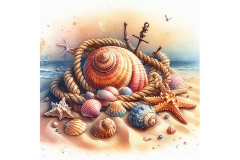 seashell-and-ship-rope-background-with-sea-sand