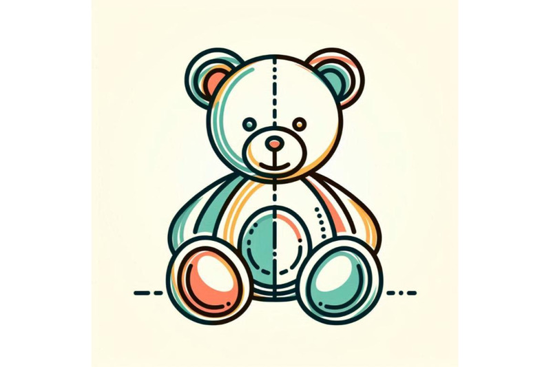 teddy-bear-in-line-art