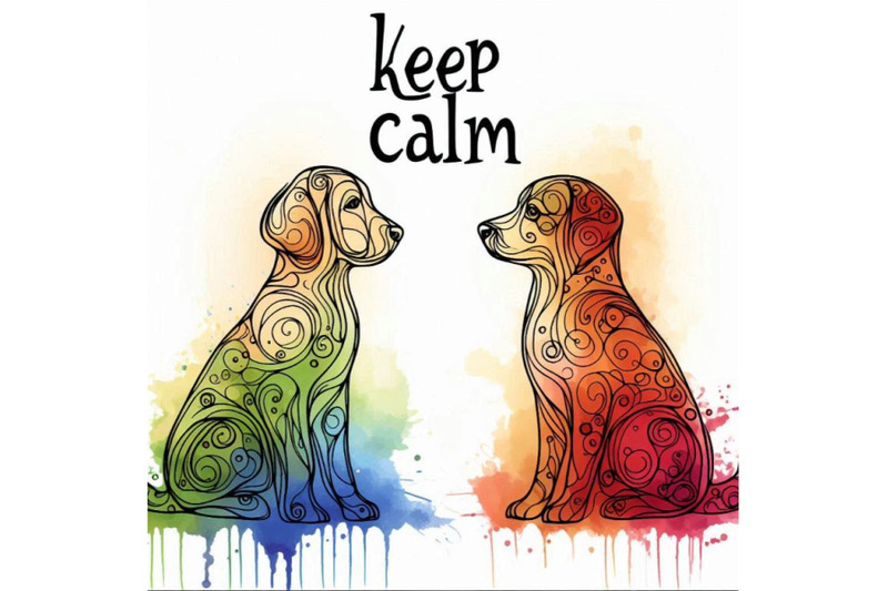 keep-calm-dog-watercolorr-illustration