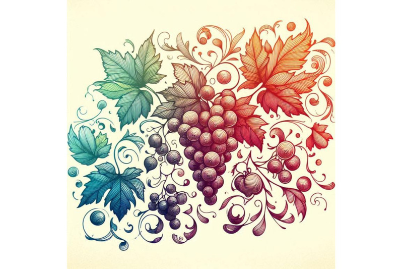 hand-drawn-watercolor-grapes-painting-backgroun