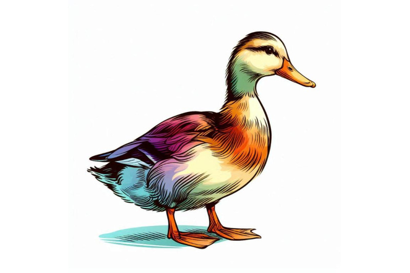 cute-duck-domestic-farm-bird-watercolor-illustratio