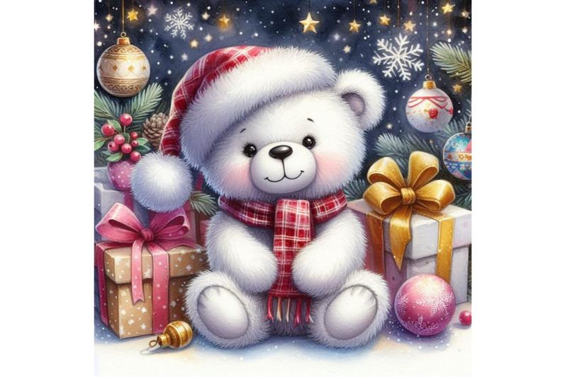 cute-white-teddy-bear-christmas-and-new-year-backgrou