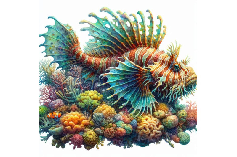 exotic-fish-coral-reef-algae-unusual-sea-faun