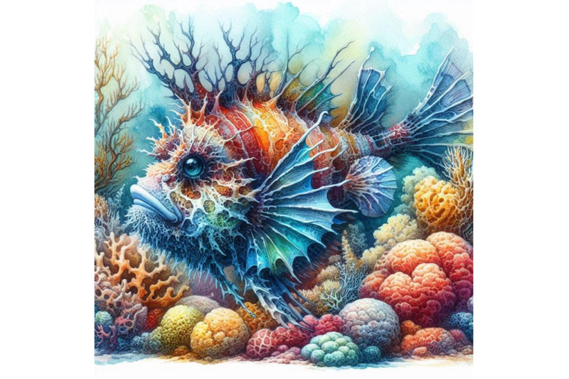 exotic-fish-coral-reef-algae-unusual-sea-faun