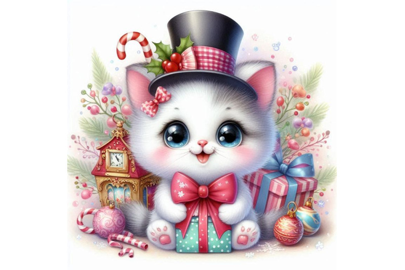 funny-kitten-element-for-holiday-greetings-card-and-kids