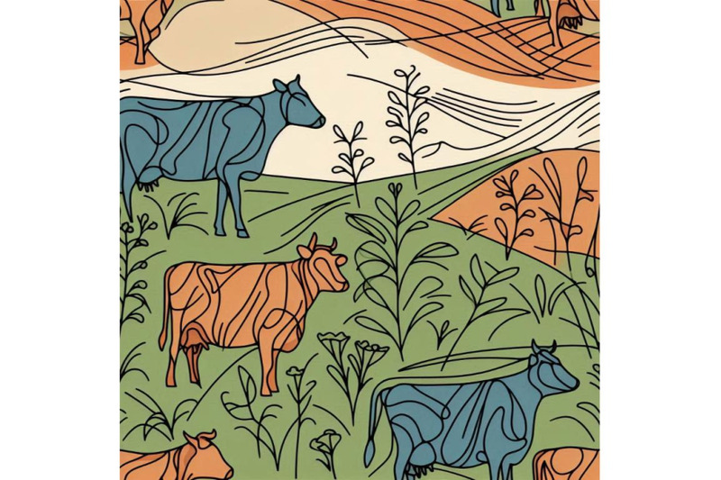 dairy-cow-on-the-field-seamless-pattern