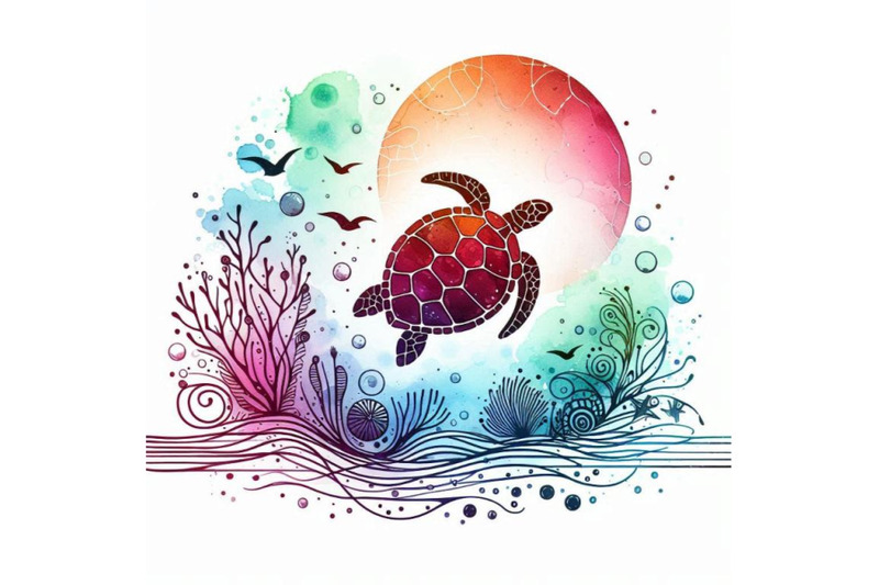 sea-turtle-sea-turtle-watercolor-illustration-underw