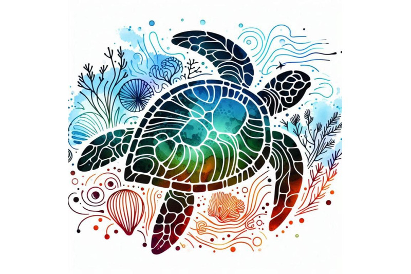 sea-turtle-sea-turtle-watercolor-illustration-underw