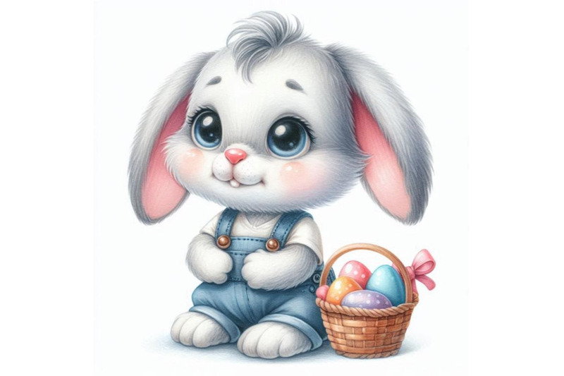 watercolor-funny-bunny-toy-bunny-background-for-kid