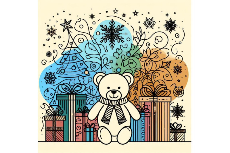 teddy-bear-and-christmas-gifts-new-year-and-chri