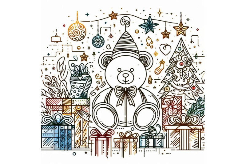 teddy-bear-and-christmas-gifts-new-year-and-chri