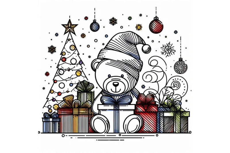 teddy-bear-and-christmas-gifts-new-year-and-chri