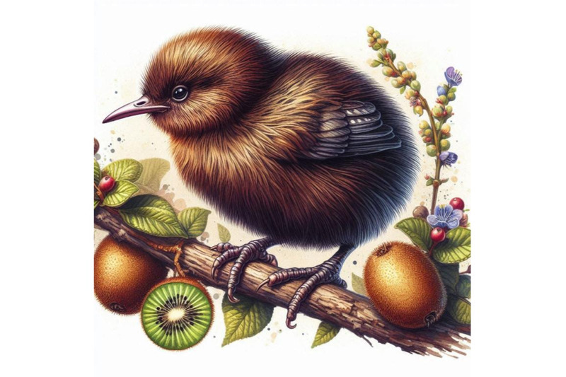 kiwi-bird-hand-drawn-watercolor-illustration