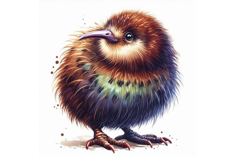 kiwi-bird-hand-drawn-watercolor-illustration