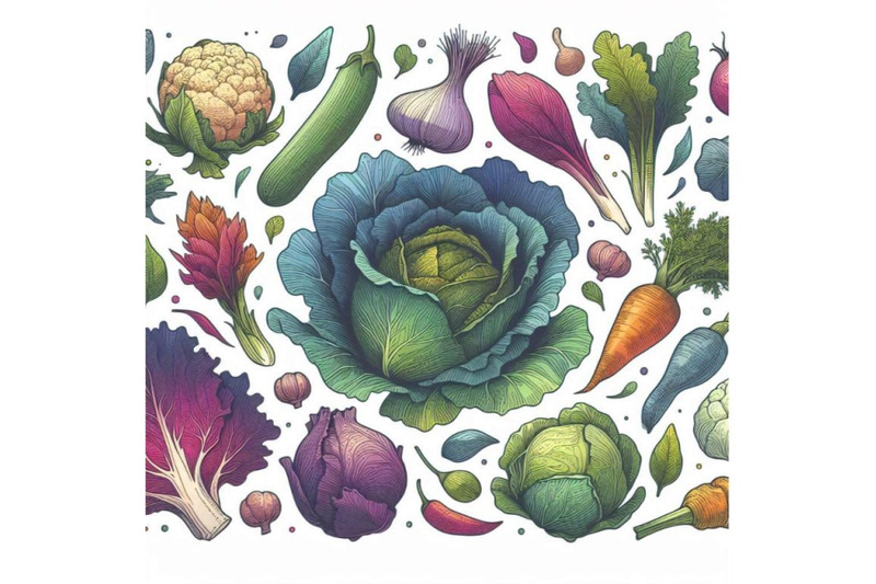 organic-vegetable-cabbage-watercolor-illustration