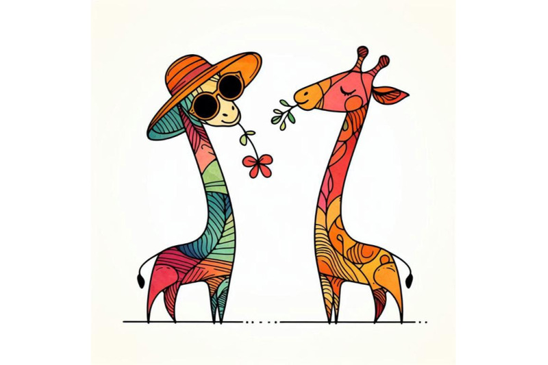 funny-giraffe-watercolor-hand-drawn-illustration