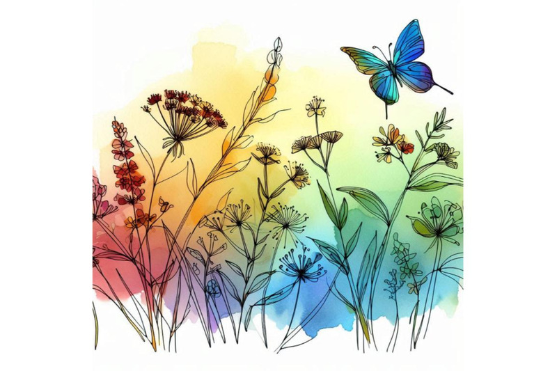 summer-rural-field-herb-flowers-and-butterfly-back