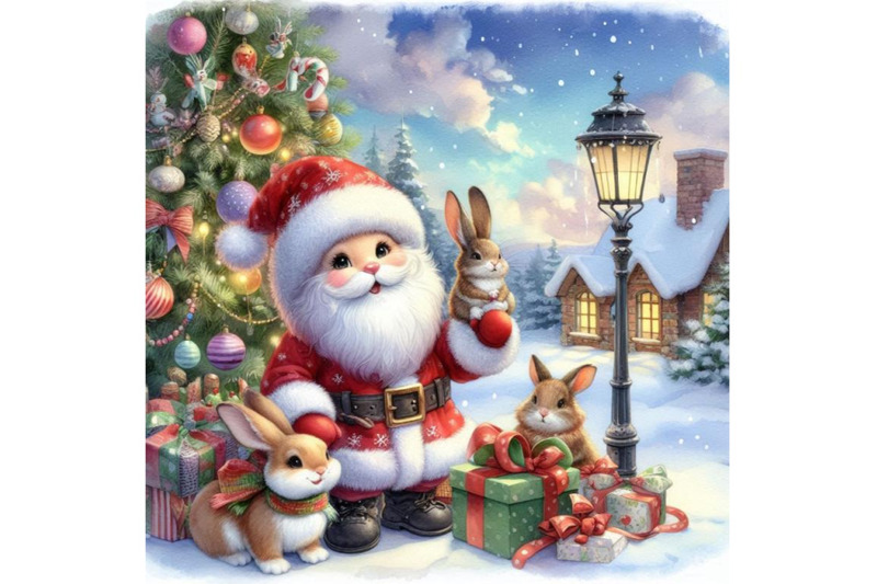 santa-claus-bunny-and-christmas-background