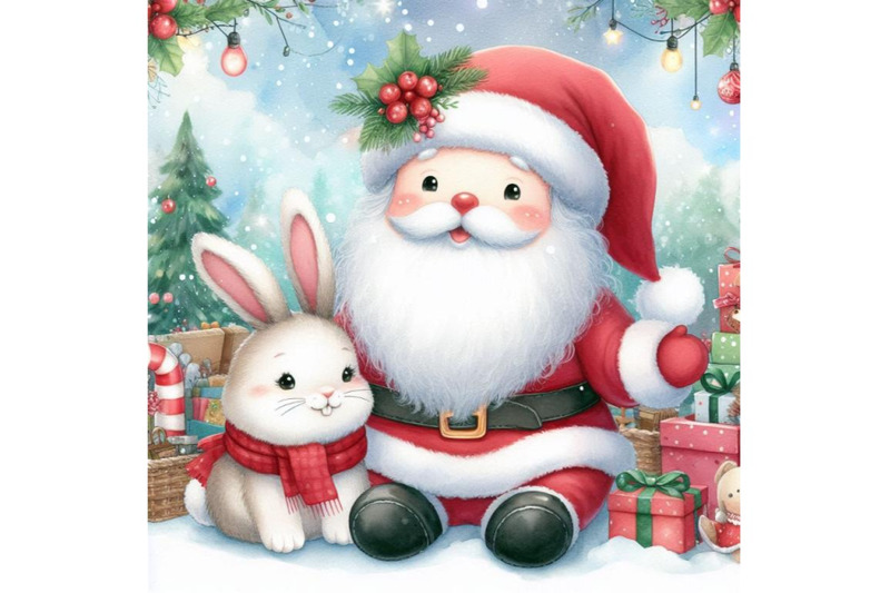 santa-claus-bunny-and-christmas-background